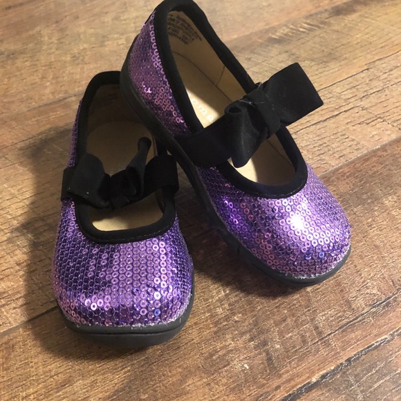 purple sparkle shoes